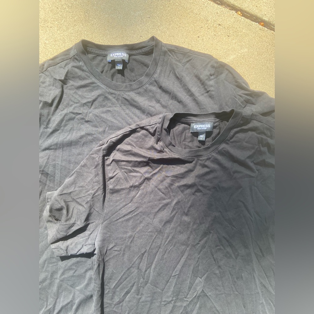 Express Black Short Sleeve Tees